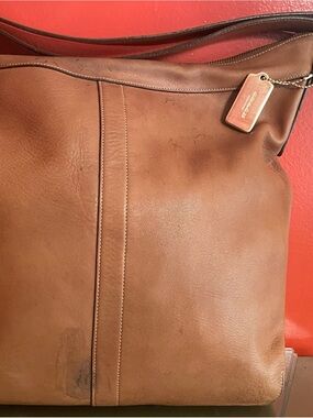Coach Legacy Slim Duffle Brown Leather Bag